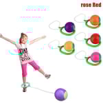 Hoppa över boll Barn tränar koordination och balanshopp Hoppa Lekplatsleksak Rose Red