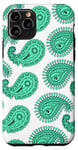 iPhone 11 Pro Turquoise Paisley Pattern Case
