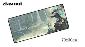 OLUYNG mouse pad Locked edge game mouse pad mouse mousepad for computer mouse mats notbook de nier automata padmouse computer 700x300mm Size 600x300x3mm mat 11