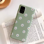 ZTOFERA TPU Back Case for Samsung Galaxy S20 FE 5G, Daisy Pattern Matte Soft TPU Case, Slim lightweight Protective Bumper Cover for Samsung S20 FE 5G - Green