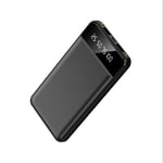 For Smartphone Portable Mini Power Bank 10000Mah Fast Charging External Backup Battery Smartphone Power Bank,Black