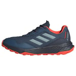 adidas Homme Tracefinder Trail Running Shoes Basket, Wonder Steel/Navy/Impact Orange, 44 EU