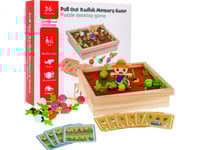 Ramiz Wooden 2-I-1 "Grönsaksträdgård" + "Gör Soppa" Memoryspel För Barn