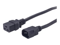 APC - Câble d'alimentation - IEC 60320 C19 pour IEC 60320 C14 - 2 m - noir - pour P/N: SCL500RMI1UC, SCL500RMI1UNC, SMTL750RMI2UC, SRT1500RMXLI, SRT1500XLI, SRT2200XLI-KR