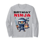 Birthday ninja birthday party theme ninja birthday Long Sleeve T-Shirt