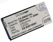 Kompatibelt med Samsung SM-N915, 3.8V, 3000 mAh
