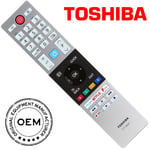 Genuine Toshiba CT-8541 Smart TV Remote Control for 2018-23 NETFLIX LED PRIME