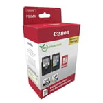 Canon PG-540 CL-541 Value Pack de 2 Cartouches (Noir Couleur) +50 Feuilles Papier Photo 10x15cm Certifié (Carton Recyclable 2024)