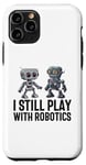 Coque pour iPhone 11 Pro Robot ingénieur amusant pour homme, garçon, femme, entraîneur robotique