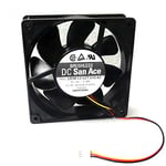 Cooler Fan for Sanyo Denki 120mm x 38mm Fan 3 Pin w/Thermal Temperature Control 109R1212TH142 DC 12V 0.48A