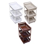 3 - Tier Kitchen Basket Storage Trolley Organiser Vegetable Rack On Wheels