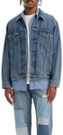 Levi's Men's New Relaxed Fit Trucker Jacket, Waterfalls, XL