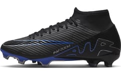 Nike Men's Zoom Superfly 9 Football Shoe, Black/Chrome-Hyper Royal, 8 UK