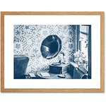 Vintage Record Player Gramophone Wall Art Print