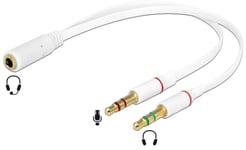 Delock iPhone/iPad headset til PC adapter kabel - 12 cm