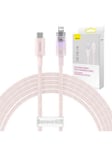 Baseus Fast Charging cable USB-A to Lightning Explorer Series 2m 20W (pink)