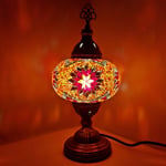 (20 Variations) World Home Living CE Approved Handmade Bronze Turkish Moroccan Arabian Eastern Bohemian Tiffany Style Bedside Glass Mosaic Beautiful Table Desk Lamp Lamps Light (10)