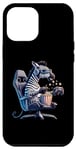 iPhone 15 Pro Max Zebra Popcorn Animal Gaming Controller Headset Gamer Case