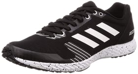 Adidas Adizero RC Unisex Road Running Shoes, Black/White/Carbon - 4.5 UK