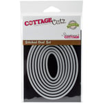 CottageCutz Basics Dies Stitched Oval.9 1.9 3.5 x 4.5-inch, Acrylic, Multicolour, 0.25x10.79x17.78 cm