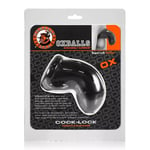 Oxballs Cock Lock Chastity Black with Ball Loop Soft Feel For Men FREE LUBE