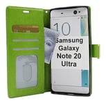 Crazy Horse Wallet Samsung Galaxy Note 20 Ultra 5G (SM-N986B/DS) (Grön)