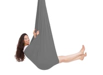 YANFEI Indoor Therapy Swing Sensory Snuggle Cuddle Hammock Chair For Kids Adults Hanging Rope Great For Autism, ADHD, SPD 440Lbs Children Needs (Color : GRAY, Size : 100X280CM/39X110IN)