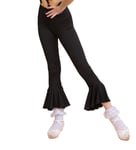 SCGGINTTANZ SY4001 kid latin modern ballroom dance professional speaker shape design trousers for girl ((Sbs) black, 130)