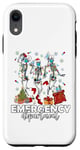 Coque pour iPhone XR Infirmière à bascule pour le service d'urgence de Noël