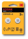 CR1025 Kodak 2-pakning