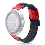 New Watch Straps for Galaxy Watch 22mm Smart Watch Universal Silicone Skin + Carbon Fiber Texture Watchbands (Dark Blue) Smart Wear (Color : Red)