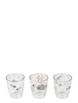 Yummy Mini Glass 3 Pcs Sea Friends Home Meal Time Cups & Mugs Cups Grey D By Deer