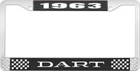 OER LF120163A nummerplåtshållare 1963 dart - svart