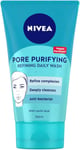 NIVEA PURIFY PORES Daily Wash Scrub (150 Ml), Purifying Face Scrub, Facial Scrub