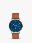 Skagen Men's Kuppel Leather Strap Watch