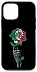 Coque pour iPhone 12 mini Rose mexicaine avec squelette drapeau mexicain racines Souvenir mexicain