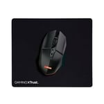 Trust Gaming GXT 112 Felox Souris Gamer sans Fil Rechargeable et Tapis de Souris, 80 Heures d'autonomie, 800-4800 PPP, Éclairage LED, 6 Boutons, Souris Gaming pour PC, Ordinateur, Windows – Noir