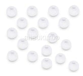 BNBUKLTD® Replacement Sport Ear Gels Earbuds Tips Compatible for Various Headphones Earphone Ear Buds (COLOR: White, Size/QTY: 6 Pairs Mixed)(*)
