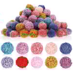 200 st Färgglada Pom Pom Bollar Pompoms Hantverk Diy Pompoms Pom Poms Konst Hantverk Hantverk Pom Poms