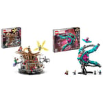 LEGO 76261 Marvel Spider-Man Final Battle Set, Recreate Spider-Man: No Way Home Scene with 3 Peter Parkers, Green Goblin, Electro, Sandman & 76255 Marvel The New Guardians' Ship