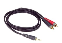Klotz Y-kabel Stereo Minijack - 2X Phono RCA 3m
