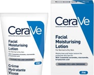 Cerave PM Daily Facial Moisturiser Lotion for Normal to Dry Skin 52Ml with Niaci
