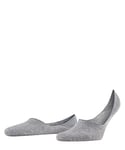 FALKE Men's Invisible Step Medium Cut M IN Cotton No-Show Plain 1 Pair Liner Socks, Grey (Light Grey Melange 3390) new - eco-friendly, 8.5-9.5