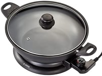 Judge JEA88 Electric Wok Non Stick with Lid, 32cm, 3.7L Electric Pan, Electric Frying Pan, Non Stick Frying Pan and Wok with Lid - 2 Year Guarantee