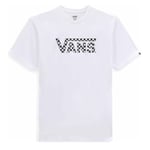 T-Shirt Checkered Vans-B Unisex White - VN0A7UCPYB2