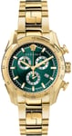 Versace VE2I00621 V Ray Grøn/Gul guldtonet stål Ø44 mm