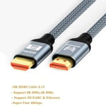 3m - Noir A128 - câble HDMI 2.1, 5m, 8K, 60Hz, 2.0, 4K, 120Hz, 48Gbps, eARC HDR, pour amplificateur TV, PS4,