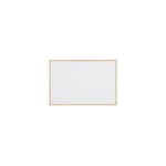 Bi-office - Tableau blanc laqué cadre bois 60 x 90 cm