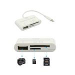 3 In 1 Usb Camera Connection Kit Sd Card Reader Adapter For Apple Ipad/iphone