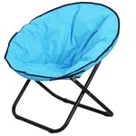 Hopfällbar Campingstol Blå Oxford Tyg 80x80x75 cm